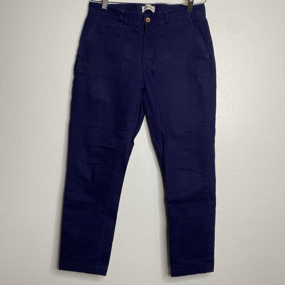 Taylor Stitch The Slim‎ Cotton Knit Chino Pants in Organic Navy Size 31